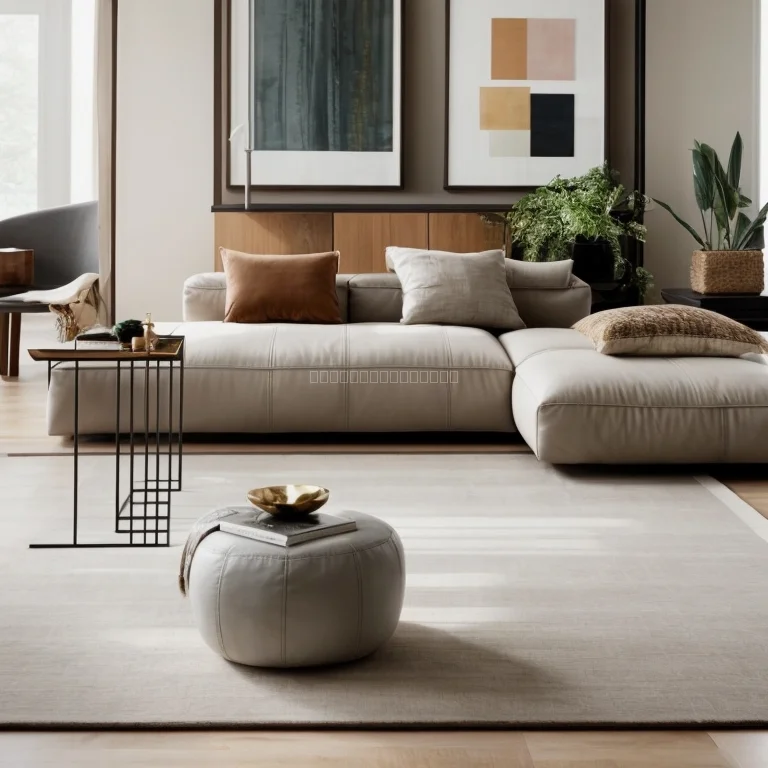 Wohnzimmersofa Modell Comfortline in hellem Stoff